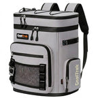 CoolTrek 30L Waterproof Insulated Cooler Backpack - Leakproof PVC Soft Cooler Bag for Camping, Beach, Fishing, Picnic & Outdoor Travel