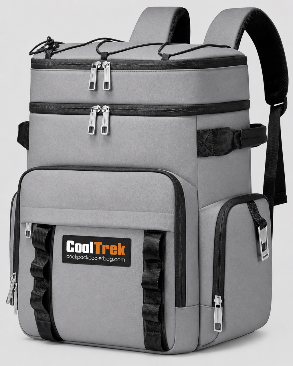 CoolTrek 30L Insulated Cooler Backpack - Waterproof Leakproof Dual-Layer Lunch Backpack for Camping, Picnic, Beach & Travel
