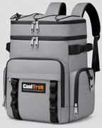 CoolTrek 30L Insulated Cooler Backpack - Waterproof Leakproof Dual-Layer Lunch Backpack for Camping, Picnic, Beach & Travel