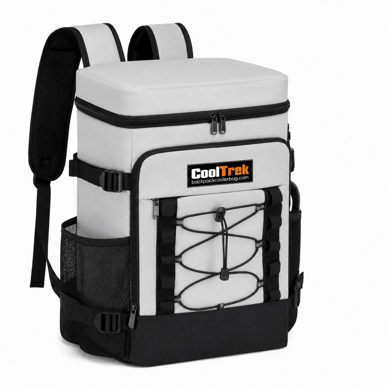 CoolTrek Insulated Cooler Backpack, Leakproof Backpack Cooler Bag with 2 Compartments for Camping, Beach, Picnic & Travel
