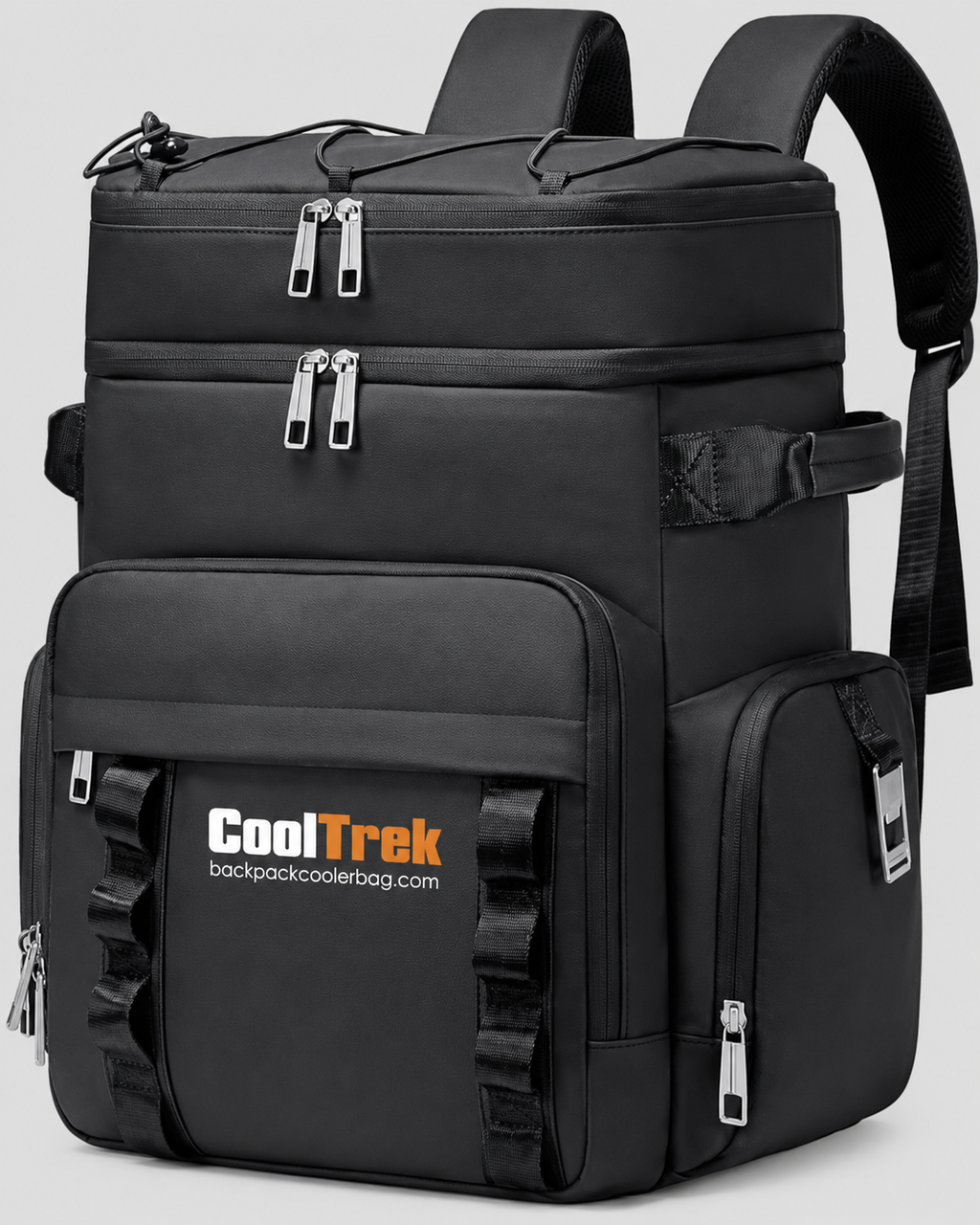 CoolTrek 30L Insulated Cooler Backpack - Waterproof Leakproof Dual-Layer Lunch Backpack for Camping, Picnic, Beach & Travel
