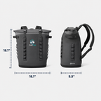 CoolTrek Hopper Backpack Soft Cooler, Waterproof Insulated Cooler Backpack for Picnic, Camping, Hiking & Day Trips