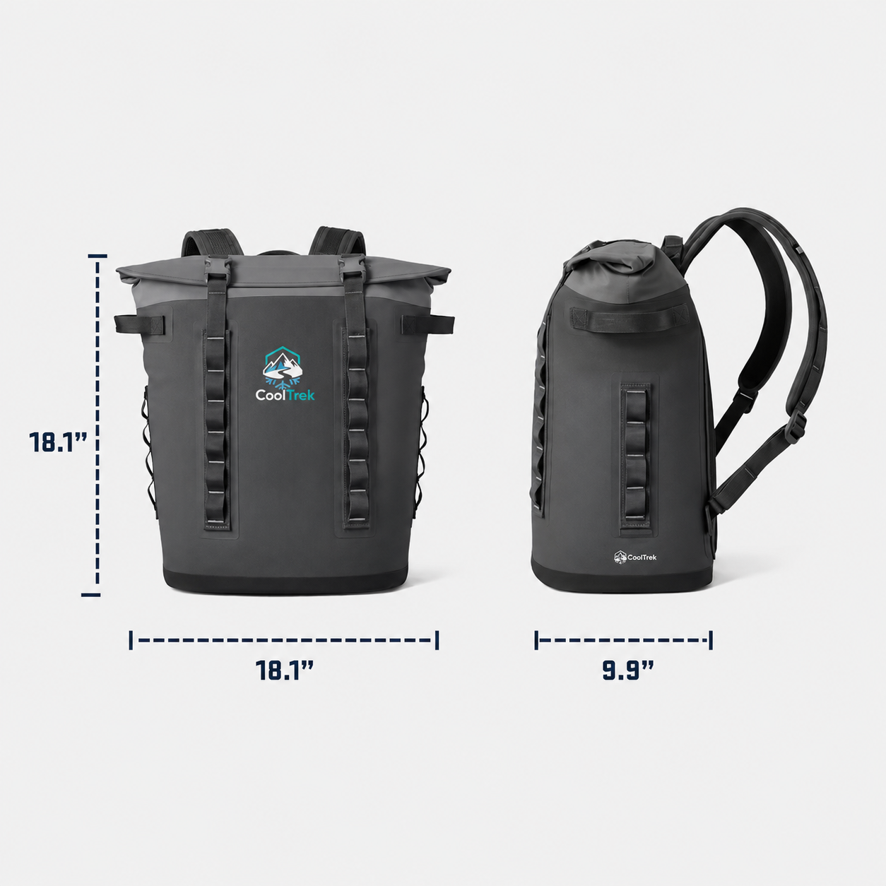 CoolTrek Hopper Backpack Soft Cooler, Waterproof Insulated Cooler Backpack for Picnic, Camping, Hiking & Day Trips