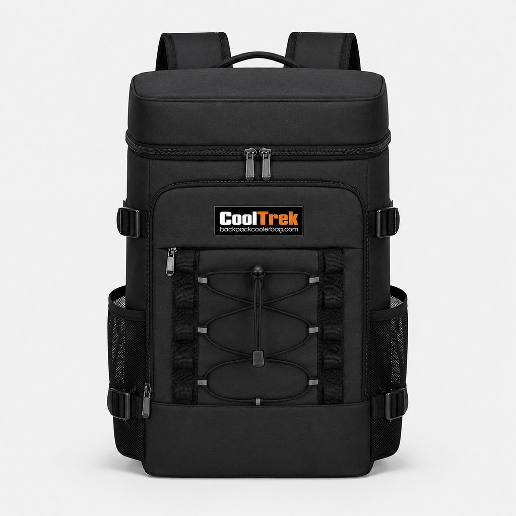 CoolTrek Insulated Cooler Backpack, Leakproof Backpack Cooler Bag with 2 Compartments for Camping, Beach, Picnic & Travel